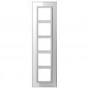Jung LS plus Rahmen 5fach Glas Alpinweiß LSP985GLWW