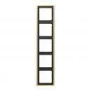Jung LS990 Rahmen 5fach Messing Classic ME2985C