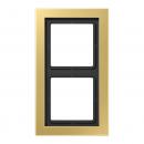 Jung LS990 Rahmen 2fach Messing Classic MED2982C
