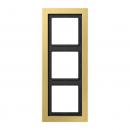 Jung LS990 Rahmen 3fach Messing Classic MED2983C