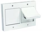 Gira TX44 Doppel-Steckdose mit Klappdeckel und Rahmen reinweiss 2x445466/021266