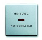 B+J future® linear, Wippe mit Aufdruck "Heizung-Notschalter", alusilber 1789H-83