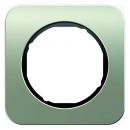 Berker R.1 Rahmen 1-Fach Edelstahl/schwarz 10112104