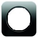 Berker R.1 Rahmen 1-Fach Glas, schwarz 10112116