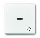 B+J future linear, Wippe mit Symbol "Klingel", studioweiß 1789KI-84