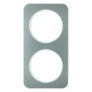 Berker R.1 Rahmen 2-Fach Edelstahl/polarwei§ 10122114