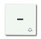 B+J future® linear, Wippe mit Symbol "Klingel", studioweiß matt 1789KI-884