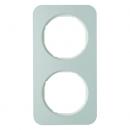 Berker R.1 Rahmen 2-Fach Alu/polarwei§ 10122174