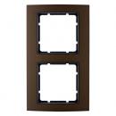 Berker B.3 Rahmen 2-Fach Alu, braun/anthrazit 10123001