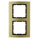 Berker B.3 Rahmen 2-Fach Alu, gold/anthrazit 10123016
