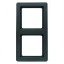 Berker Q.1 Rahmen 2-Fach anthrazit, samt 10126086