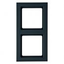 Berker Q.3 Rahmen 2-Fach anthrazit, samt 10126096