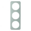 Berker R.1 Rahmen 3-Fach Edelstahl/polarwei§ 10132114