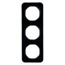 Berker R.1 Rahmen 3-Fach schwarz, gl_nzend 10132145