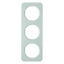 Berker R.1 Rahmen 3-Fach Alu/polarwei§ 10132174