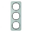 Berker R.1 Rahmen 3-Fach Alu/schwarz 10132184