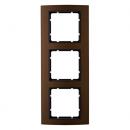 Berker B.3 Rahmen 3-Fach Alu, braun/anthrazit 10133001