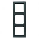 Berker Q.1 Rahmen 3-Fach anthrazit, samt 10136086