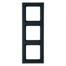 Berker Q.3 Rahmen 3-Fach anthrazit, samt 10136096