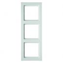 Berker Q.3 Rahmen 3-Fach polarweiß, samt 10136099