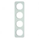 Berker R.1 Rahmen 4-Fach polarwei§, gl_nzend 10142189