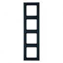 Berker Q.3 Rahmen 4-Fach anthrazit, samt 10146096