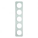 Berker R.1 Rahmen 5-Fach polarwei§, gl_nzend 10152189