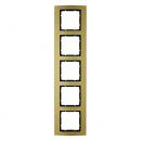 Berker B.3 Rahmen 5-Fach Alu, gold/anthrazit 10153016