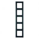 Berker Q.3 Rahmen 5-Fach anthrazit, samt 10156096