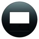 Berker R.1/R.3/R.classic TAE Abdeckung schwarz, glänzend 10382045