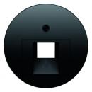 Berker R.1/R.3/R.classic UAE Abdeckung 1Fach schwarz, glänzend 14072045