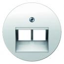 Berker R.1/R.3/R.classic UAE Abdeckung 2Fach polarweiß, glänzend 14092089