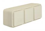 Berker W.1 IP55 Aufputz Steckdose 3fach waagerecht polrweiss matt 47733512