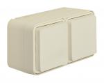 Berker W.1 IP55 Aufputz Steckdose 2fach waagerecht polarweiss matt 47843512