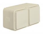 Berker W.1 IP55 Aufputz Steckdose 2fach waagerecht polarweiss matt 47753522