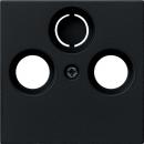 Gira Abd. Koaxial-Antennensteckd. System 55 Schwarz m 0869005