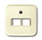 B+J Busch-Duro 2000¨ SI, Abdeckung UAE-Dose 2-fach wei§ 1803-02-212