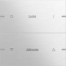 Gira Wippenset 2f indiv. Tastsens.4 TS4 Aluminium 503217