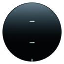 Berker Tast-Abdeckung 1fach für Tastsensor-Modul Berker R.1/R.3 schwarz, glänzend 75161865