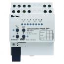 Berker Jalousieaktor 4fach 6 A 24 V DC Hand, Status, REG KNX lichtgrau 75314011