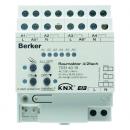 Berker Raumaktor 4/2fach 16 A Schlie§er, Hand, Status, REG KNX lichtgrau 75314019