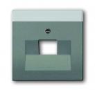B+J solo®, Abdeckung für UAE-Anschlussdose 1-fach, graumetallic 1803-803
