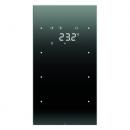Berker Touchsensor 3fach mit Temperaturregler Berker R.3 Glas, schwarz 75643055
