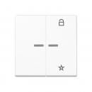 Jung Steuertaste Universal, Thermoplast lackiert, Serie A, schneeweiß matt A1701BFWWM