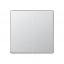 Jung Steuertaste 2fach Standard, Duroplast lackiert, Serie A, aluminium A1702AL