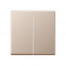 Jung Steuertaste 2fach Standard, Duroplast lackiert, Serie A, champagner A1702CH