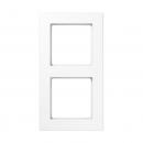Jung Rahmen 2-fach, senkrechte und waagerechte Montage, Thermoplast, A 550, alpinweiß A5582BFWW