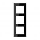 Jung Rahmen 3-fach, senkrechte und waagerechte Montage, Thermoplast, A 550, schwarz A5583BFSW