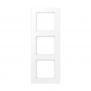 Jung Rahmen 3-fach, senkrechte und waagerechte Montage, Thermoplast lackiert, A 550, schneeweiß matt A5583BFWWM