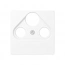 Jung Abdeckung für Universal-Sat/BK-Dosen, Thermoplast lackiert, Serie A, schneeweiß matt A561BFPLSATWWM